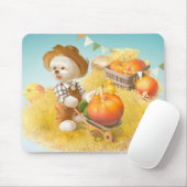 Lächeln Hund mit Rollkarren Mousepad (Mit Mouse)