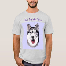 Lächeln Husky Einnahme von 1 Tag zur gleichen Zeit
