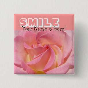 LÄCHELN Ihre Krankenschwester ist hier! Tasten Pin Button