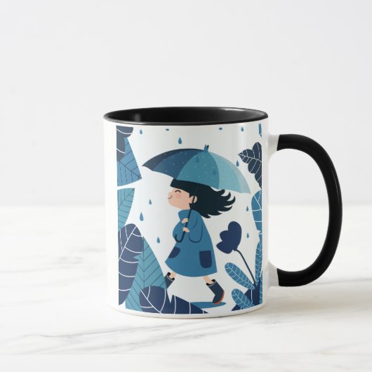 Lächeln im Regen 11 oz. Tasse (Rechts)