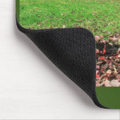 Lächeln in den Blätter Mousepad (Ecke)