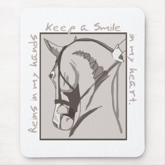 Lächeln in meinem Herzen Mousepad (Vorne)