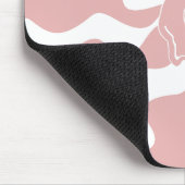 Lächeln in Rosa und Weiß Mousepad (Ecke)
