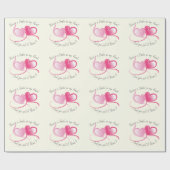 Lächeln in Valentinas Herz Geschenkpapier (Flach)