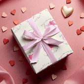 Lächeln in Valentinas Herz Geschenkpapier