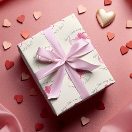 Lächeln in Valentinas Herz Geschenkpapier