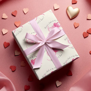Lächeln in Valentinas Herz Geschenkpapier