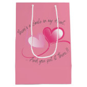 Lächeln in Valentinas Herz Mittlere Geschenktüte (Rückseite)