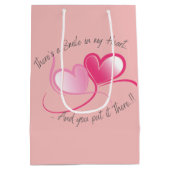 Lächeln in Valentinas Herz Mittlere Geschenktüte (Rückseite)