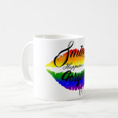 Lächeln inspirierend kaffeetasse (Vorderseite Links)