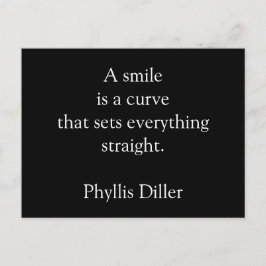 Lächeln - inspirierende Postkarte