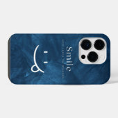 Lächeln iPhone Hülle (Rückseite (Horizontal))