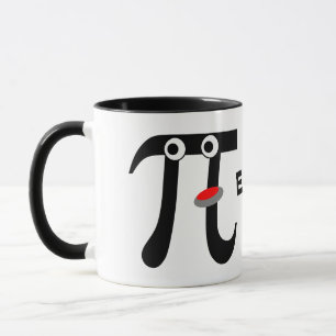 Lächeln isst Pi-Keramik-Tasse Tasse