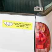 LÄCHELN IST - Autoaufkleber ANSTECKEND (Auf Lkw)