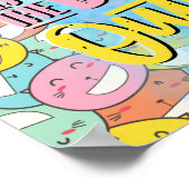 Lächeln ist das beste Outfit! Motivierend Poster (Ecke)