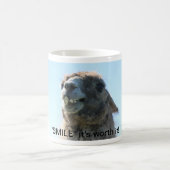 "Lächeln" ist es es wert! Kaffeetasse (Mittel)