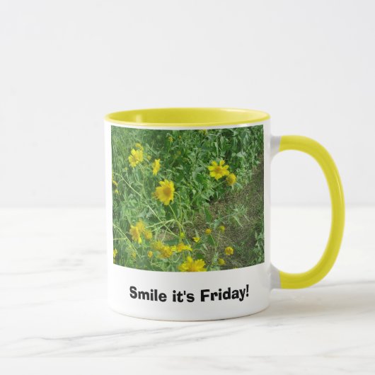 Lächeln ist es Freitag! Tasse (Rechts)