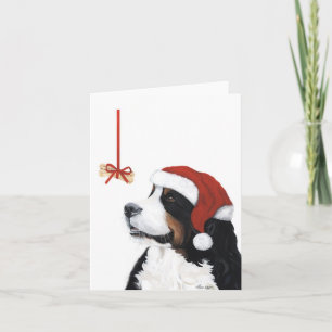 Lächeln ist es Weihnachtsentwurf Feiertagskarte