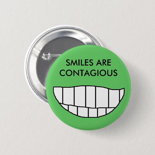 LÄCHELN IST - Knopf ANSTECKEND Button (Vorne & Hinten)