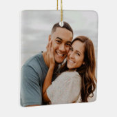 Lächeln ist Liebe, Weihnachten Hochzeit Keramikornament (Rechts)