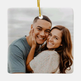 Lächeln ist Liebe, Weihnachten Hochzeit Keramikornament