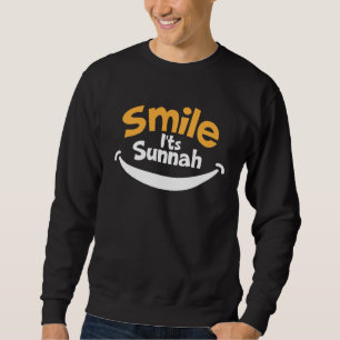 Lächeln ist Sunnah Muslim Eid Mubarak Islamischer  Sweatshirt