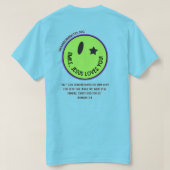Lächeln, Jesus Liebe, ihr T - Shirt (Design Rückseite)