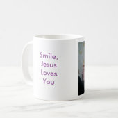 Lächeln, Jesus-Liebe Sie! Tasse (Vorderseite Links)