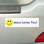 Lächeln-Jesus-Lieben Sie Autoaufkleber (Auf Auto)