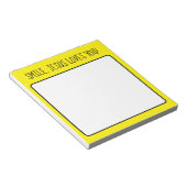 Lächeln, Jesus Lieben Sie gelb glücklichen Sonnens Notizblock (angewinkelt)