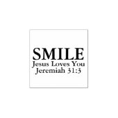 Lächeln Jesus Lieben Sie Rubber Briefmarke Gummistempel (Prägung)