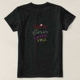 „Lächeln Jesus liebt dich“ Christliches Zitat T-Shirt
