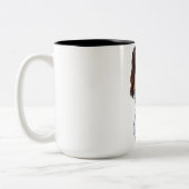 Lächeln junge Frau Kaffee Tasse (Links)