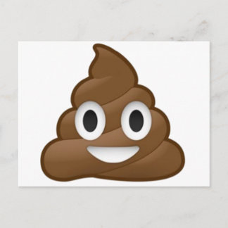 Lächeln Kack Emoji Postkarte