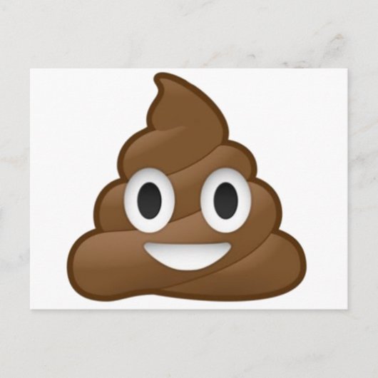Lächeln Kack Emoji Postkarte (Vorderseite)