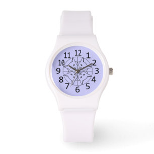 Lächeln Kaleidoskop Katzen Numbered Watch Armbanduhr
