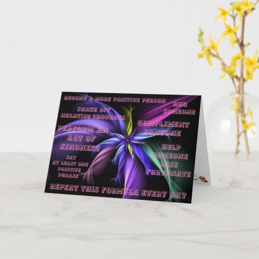 Lächeln Karte (Gelbe Blume)