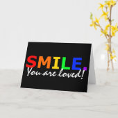 LÄCHELN KARTE (Gelbe Blume)