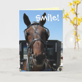 Lächeln! Karte (Gelbe Blume)