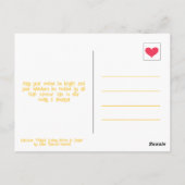 Lächeln Katze glücklich Sommerzeit Denken Sie an S Postkarte (Rückseite)