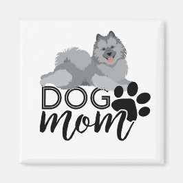 Lächeln Keeshond Graphic sagt Hunde Mama Magnet