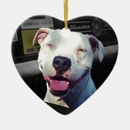 Lächeln Keramik Ornament (Vorne)