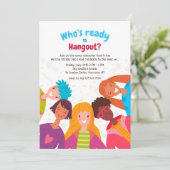 Lächeln Kinder Einladungen (Stehend Vorderseite)