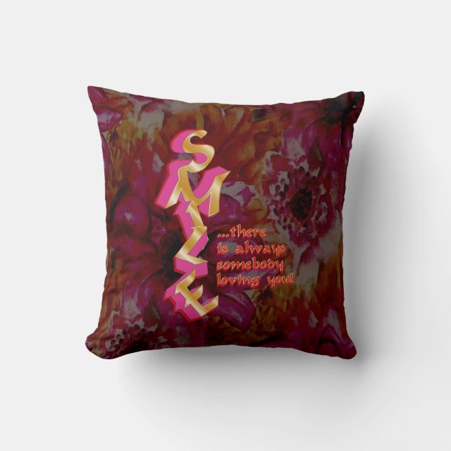 LÄCHELN - Kissen (Vorderseite)