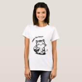 Lächeln Kitty Delight: Niedliches Cat T-Shirt (Vorne ganz)