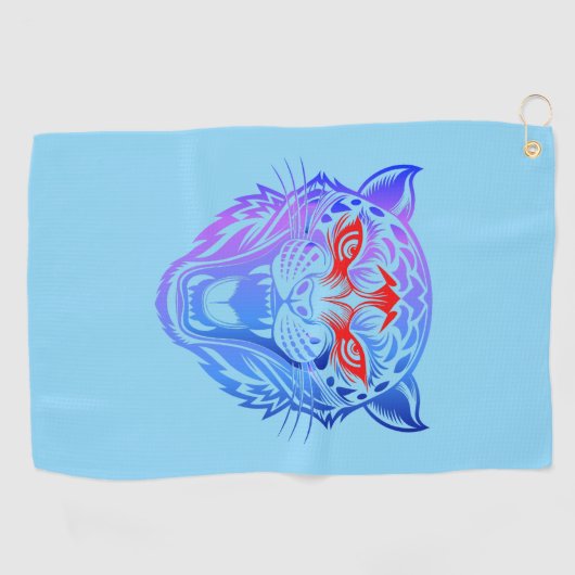 Lächeln Kitty Golfhandtuch (Horizontal)