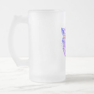 Lächeln Kitty Mattglas Bierglas