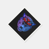 Lächeln Kitty Serviette (Ecke)