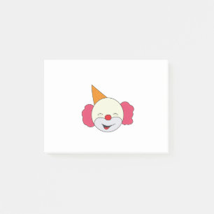 Lächeln kleiner Clown Post-it Klebezettel