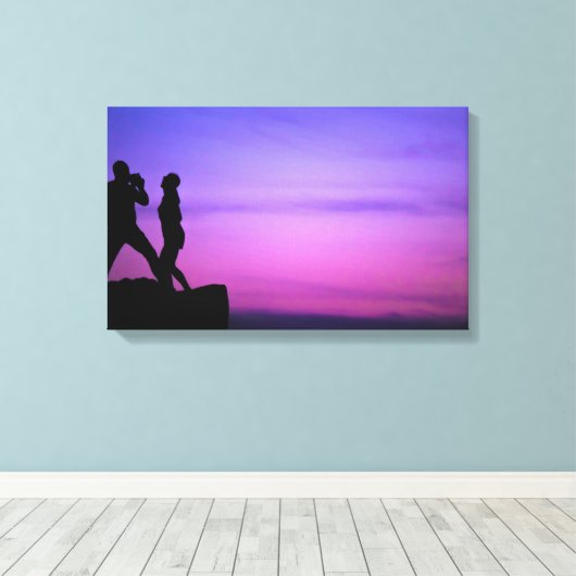 Lächeln Leinwanddruck (Insitu (Holzboden))